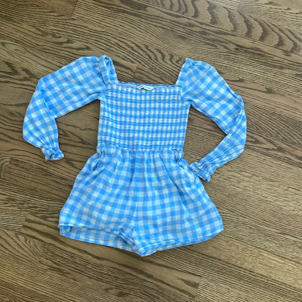 Janie & Jack Gingham Romper